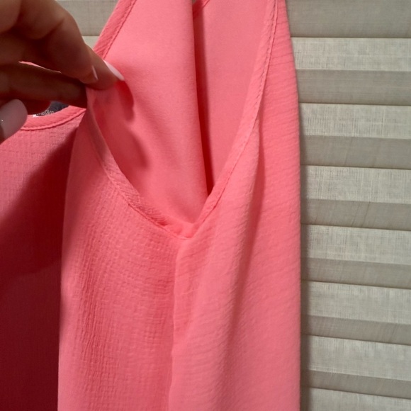 Coral Flowy Women's Top - Picture 3 of 4